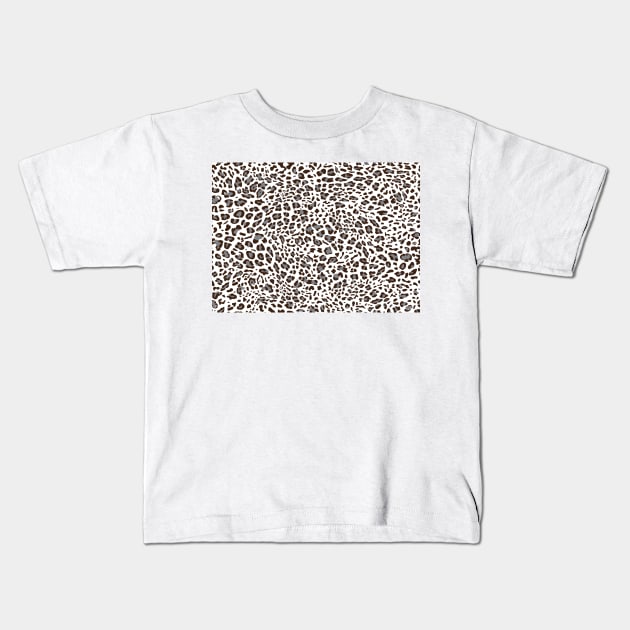 New Leopard Texture 6 Kids T-Shirt by B&K